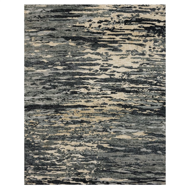 R1143-248-114155 - Drew & Jonathan Home by Karastan - Bowen - Huron Charcoal - 9' 6" X 12' 11"