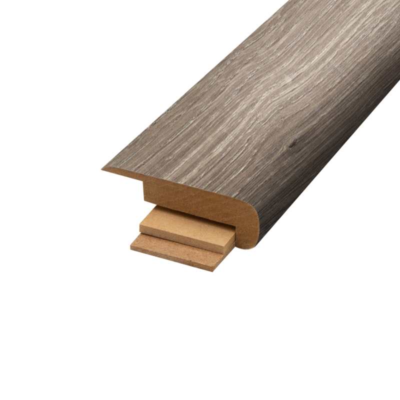 MSNP-06662 Driftwood Oak - Mohawk's Performance Accessories - Overlap Stair Nose - MSNP-06662 Driftwood Oak