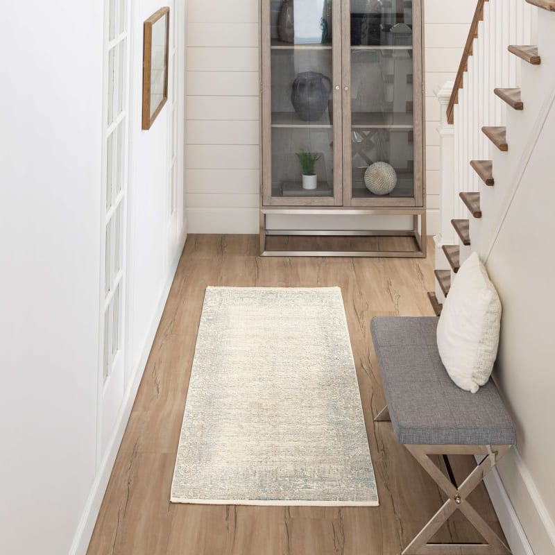 Solitude - Mandawa Cream Dark Grey R1039-9943 - Karastan Rugs - Solitude - Mandawa Cream Dark Grey R1039