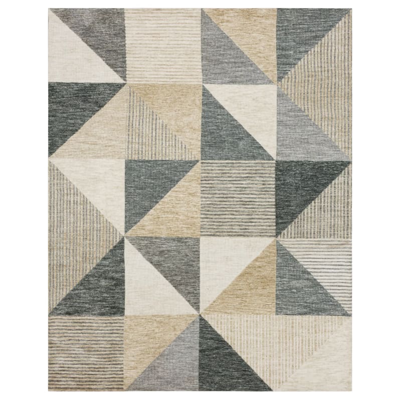 R1147-484-096120 - Drew & Jonathan Home by Karastan - Bowen - Oblique Tan - 8' X 10'