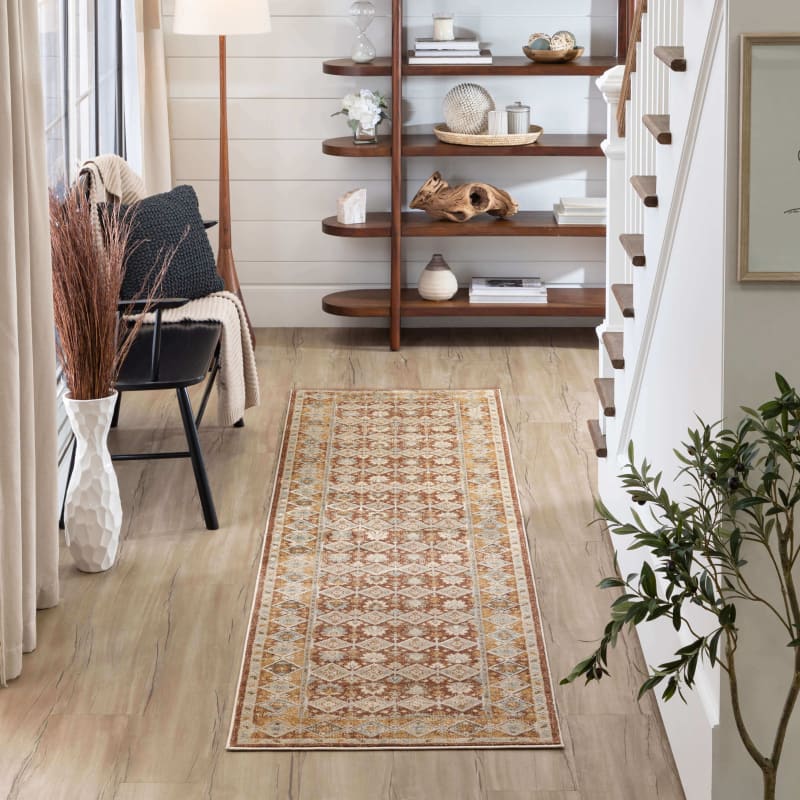 R1275-755 - Karastan Rugs - Windermere - Staveley Terracotta R1275
