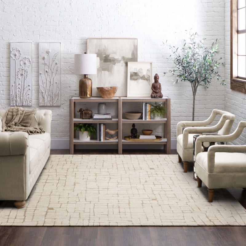 R1412-105 - Karastan Rugs - Forsyth Park - Taylor Square Ivory R1412