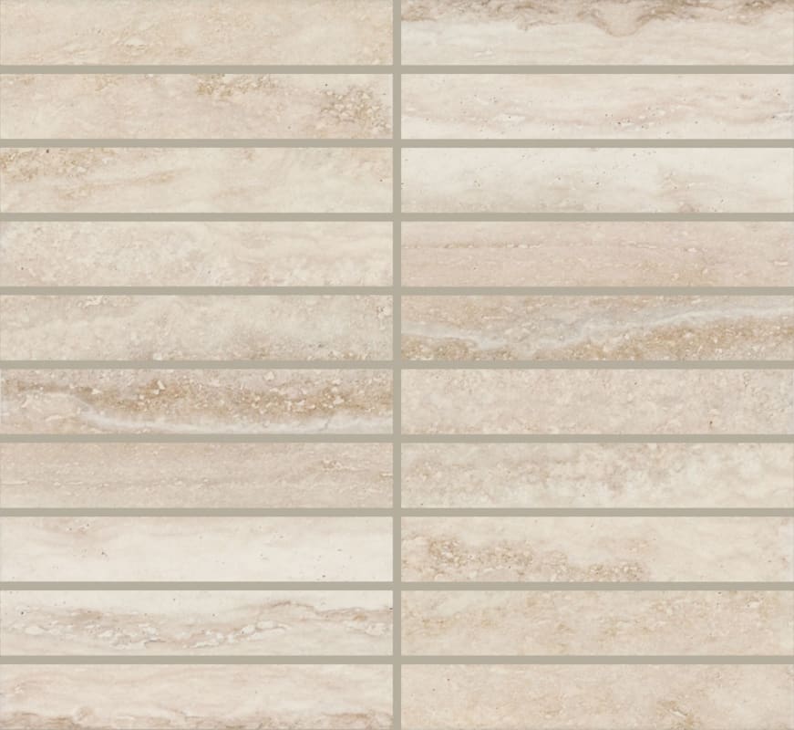 CA42STJ16MBMSMT - Daltile - Calligo - Almond - 1.00 in x 6.00 in - Mosaic