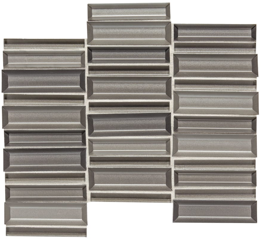 CW4214MS1P - Daltile - Cascading Waters - Rain Water - 1.00 in x 4.00 in - Glass Mosaic