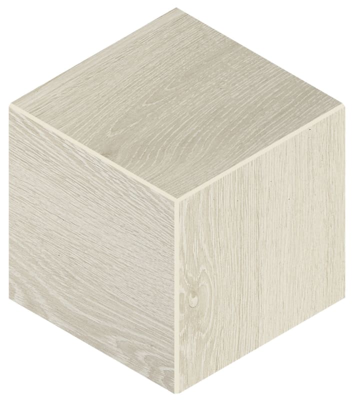 EP063DCUBEMS1P2 - Daltile - Emerson Wood - Ash White - 12 x 12 - 3D Cube Mosaic