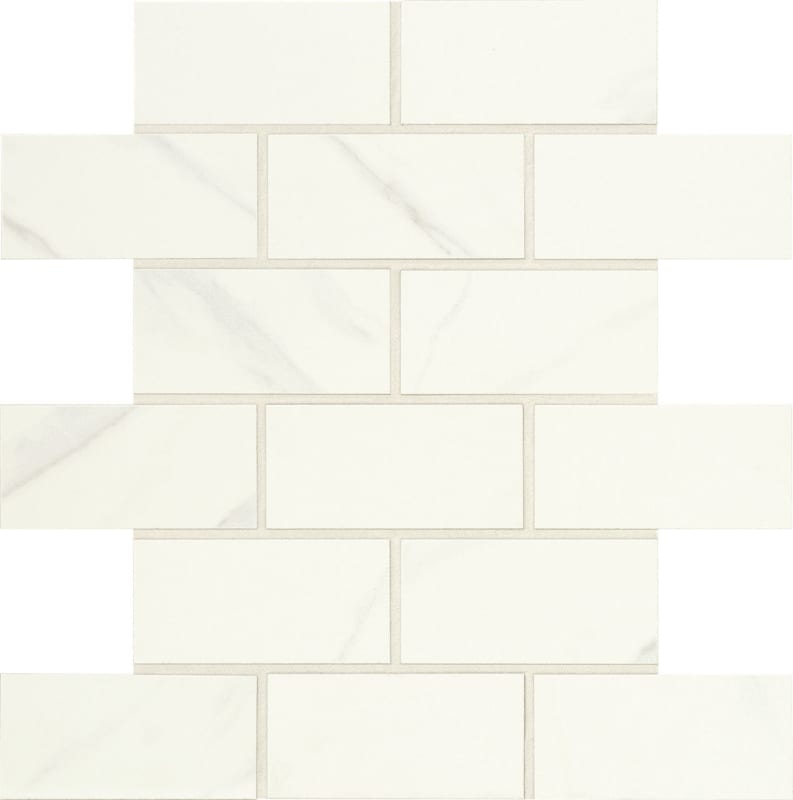 FL0624BJPMS1P2 - Daltile - Florentine - Carrara - 2 x 4 - Brick Joint Mosaic