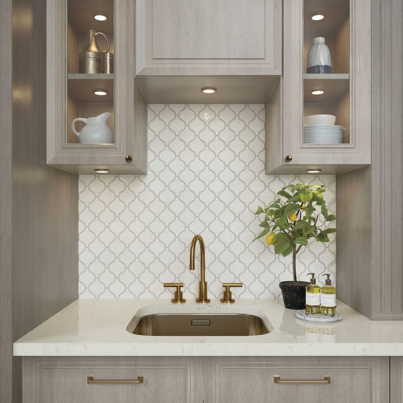 MM3033ARABMS1P2 - Daltile - Mesmerist - Spirit - 3.00 in x 3.00 in - Arabesque Mosaic
