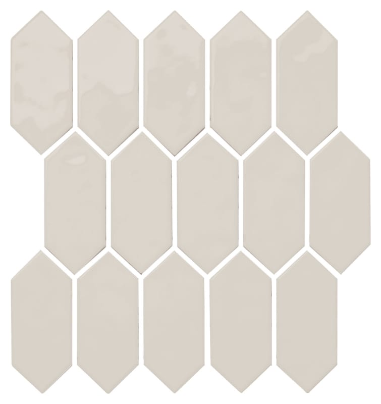 MY9125PICKMS1P2 - Daltile - Mythology - Olympus - 11.00 in x 12.00 in - Picket Mosaic - Undulated