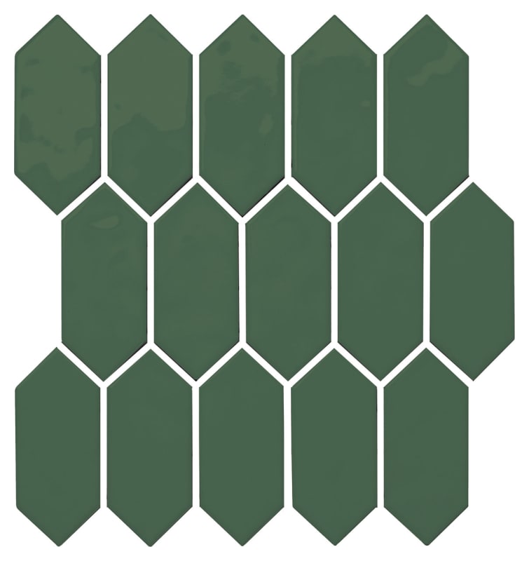 MY9425PICKMS1P2 - Daltile - Mythology - Cyclade - 11 x 12 - Picket Mosaic - Undulated