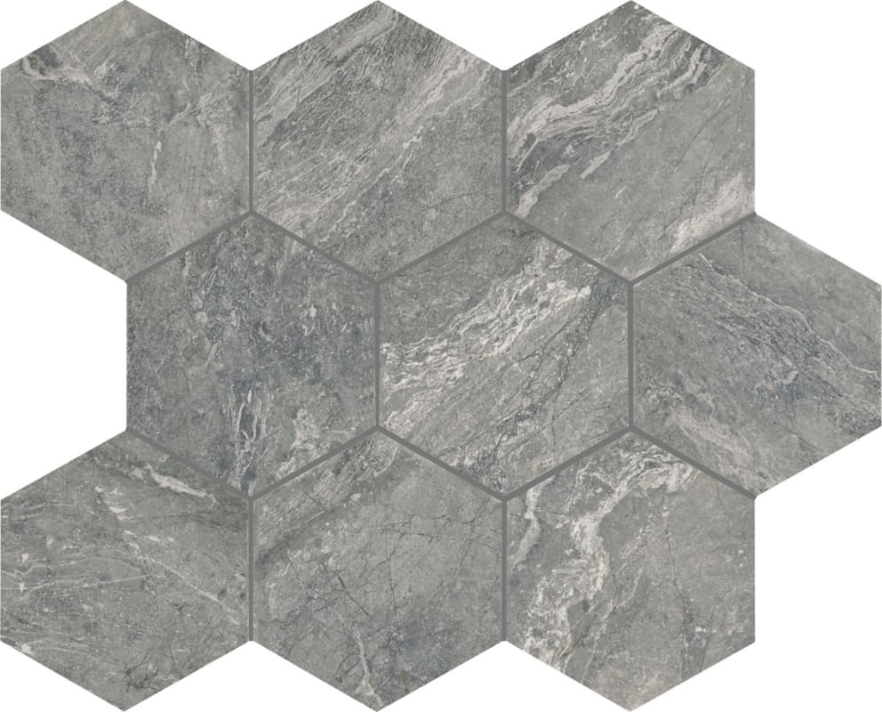 PT2315HEXMS1P2 - Daltile - Perpetuo - Eternal Grey - 1.50 in x 1.50 in - Hexagon Mosaic - Matte