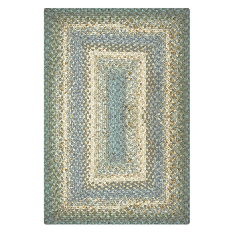 Baja Blue 414281 - Homespice - Cotton Braided Rug - Baja Blue - 5' x 8'