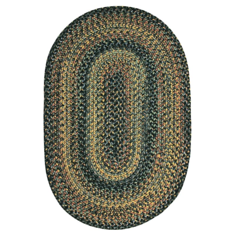 Black Forest 321022 - Homespice - Ultra Durable Braided Rug - Black Forest - 20" x 30" Oval