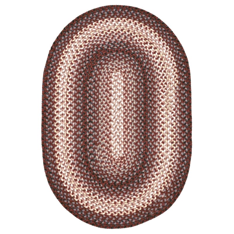 Driftwood 304124 - Homespice - Ultra Durable Braided Rug - Driftwood - 5' x 8' Oval