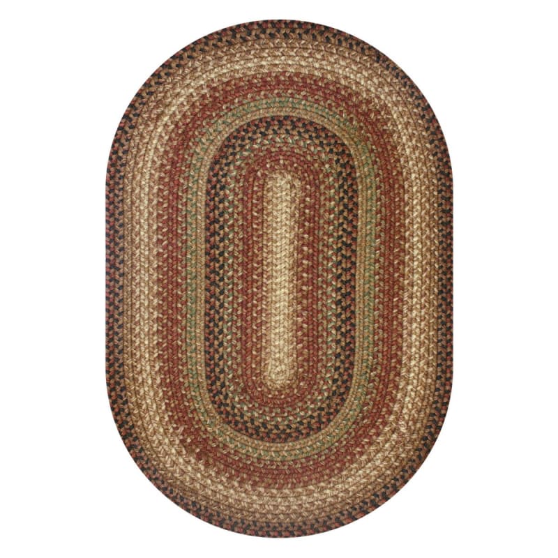 Gingerbread 558091 - Homespice - Jute Braided Rug - Gingerbread - 3' x 5' Oval