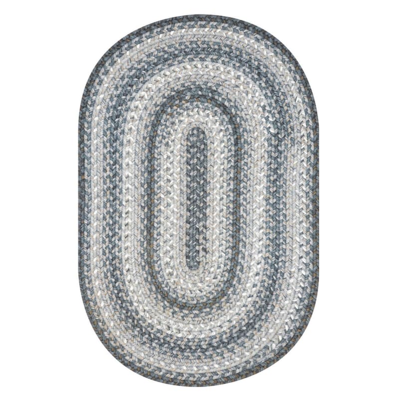 Graphite 300638 - Homespice - Ultra Durable Braided Rug - Graphite - 27" x 45" Oval