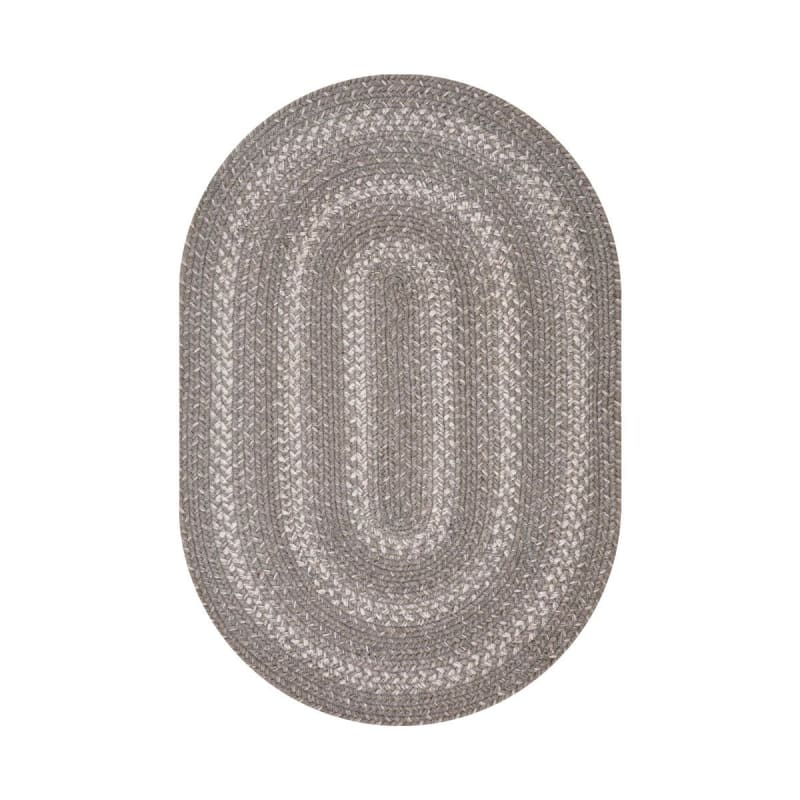 Grey Cloud 505859 - Homespice - Jute Braided Rug - Grey Cloud - 6' x 9' Oval