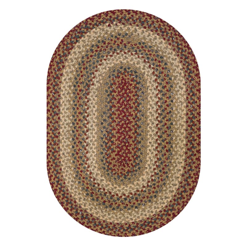 Pumpkin Pie 405166 - Homespice - Cotton Braided Rug - Pumpkin Pie - 6' x 9' Oval