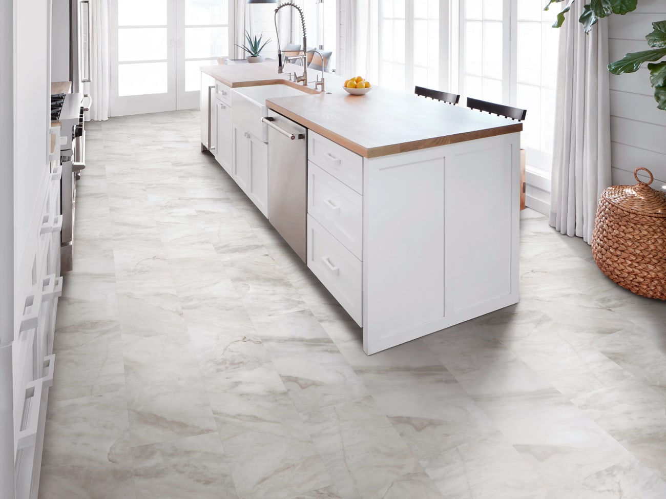 91109-3438V - Shaw Luxury Vinyl Pro Series - Apex - Ivory