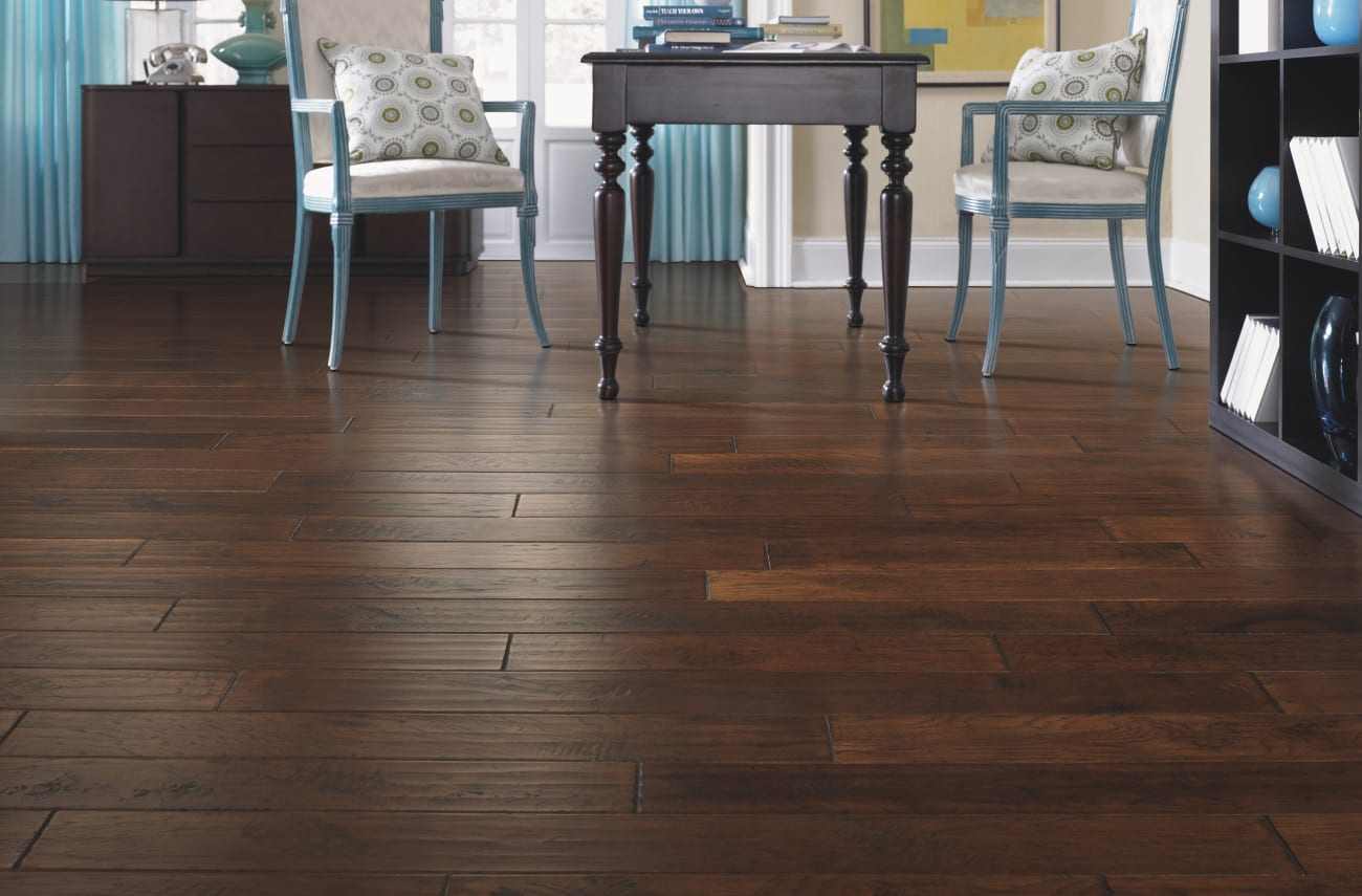 WEK27-95 - Mohawk TecWood Essentials - Windridge Hickory - Mocha Hickory