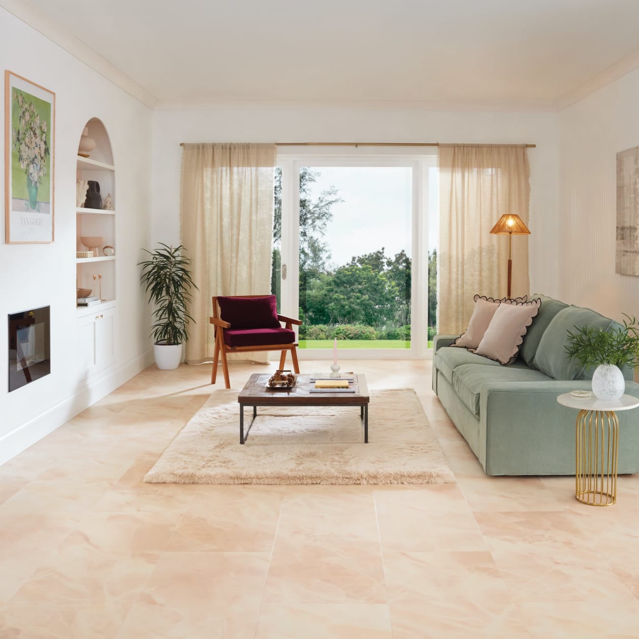 LM36 - Karndean - Art Select Stone Gluedown - Rose Onyx