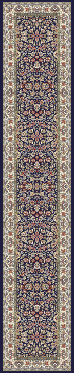 AN710570783434 - Dynamic Rugs - Ancient Garden - Blue Ivory 57078-3434 - 6'7" x 9'6"