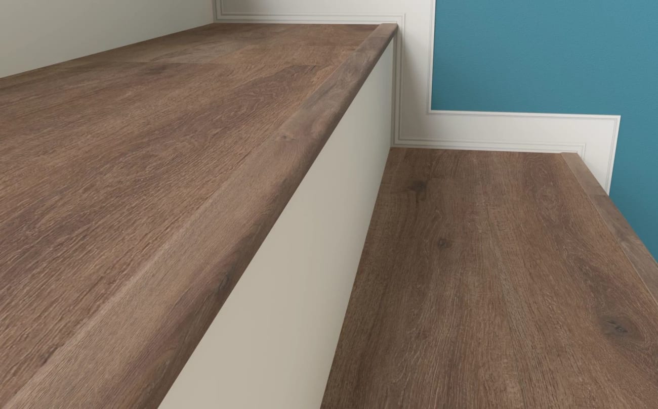 01V79-00643 (SN) - COREtec TotalWorx - FinishWorx - Overlap Stairnose - 01V79-00643 (SN)