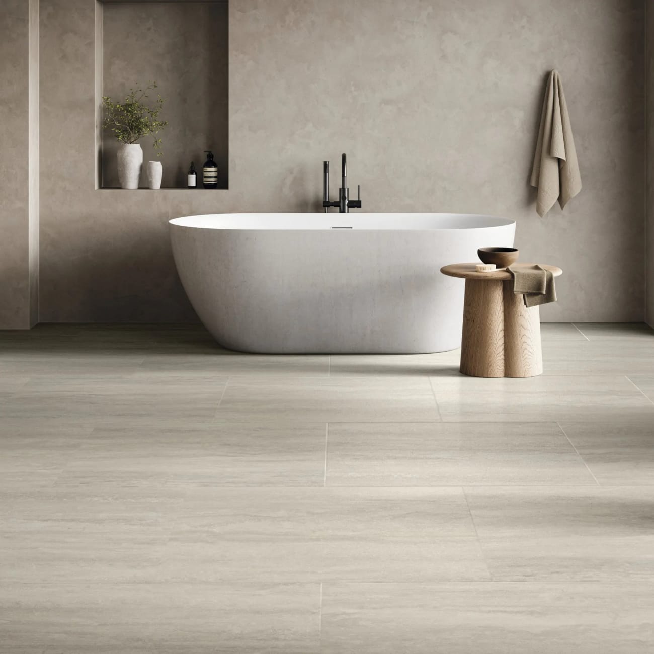LM37 - Karndean - Art Select Stone Gluedown - Silk Travertino