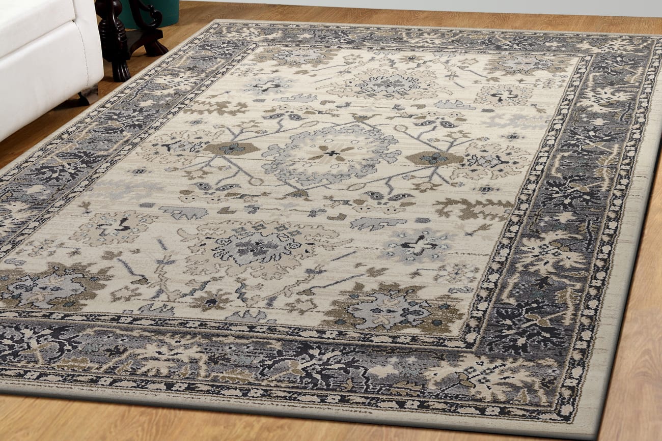Yazd Dynamic Rug Dynamic Rugs - Yazd - Ivory Grey 8531-190 from Znet Flooring