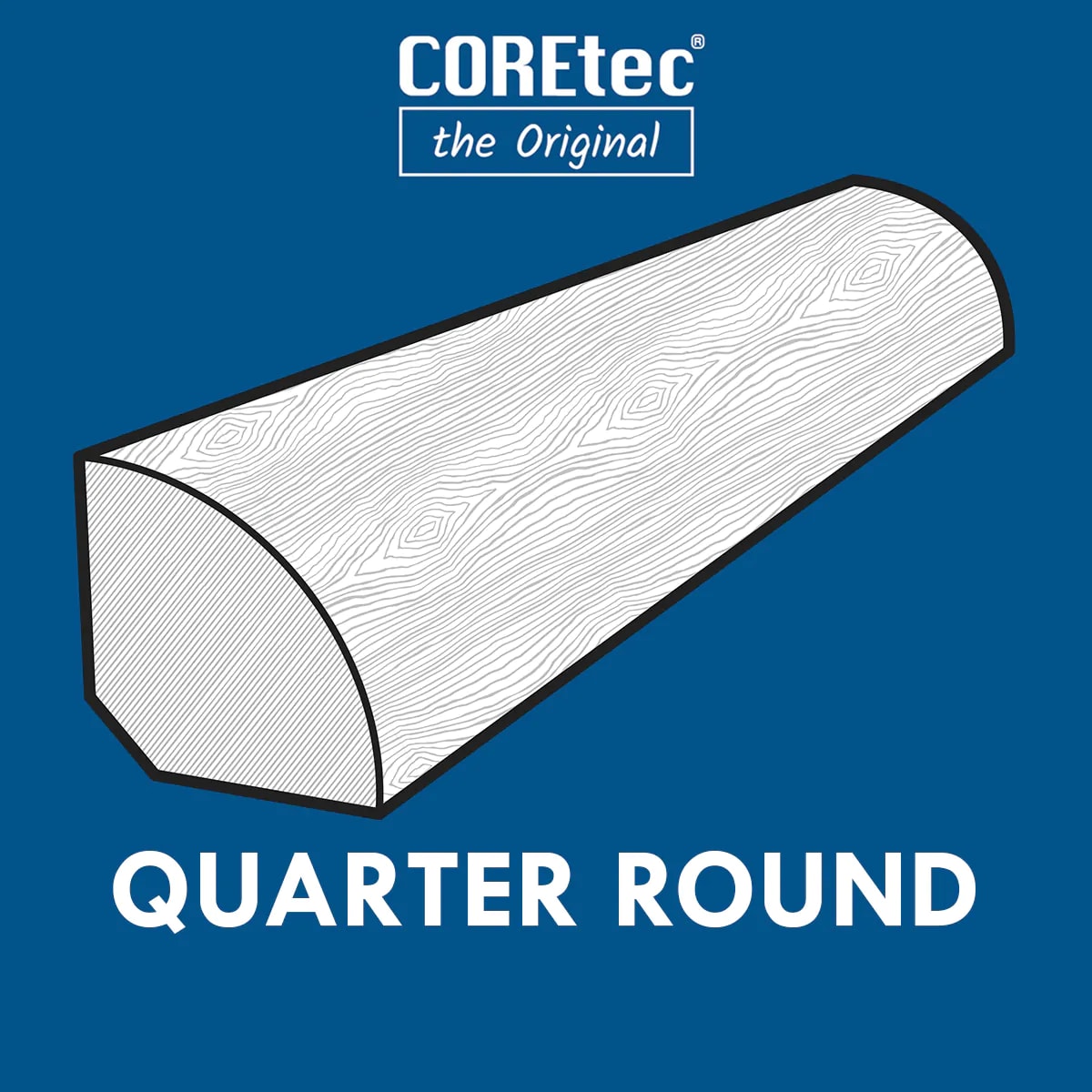 01V35-00908 Fairweather Oak(QR) - COREtec TotalWorx - FinishWorx - Quarter Round - 01V35-00908 Fairweather Oak(QR)