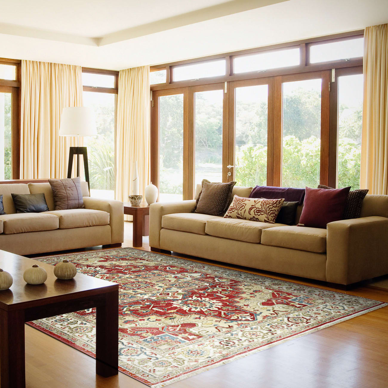 JUNO - Ivory Red 6882-130 - Dynamic Rugs - Juno - Ivory Red 6882-130