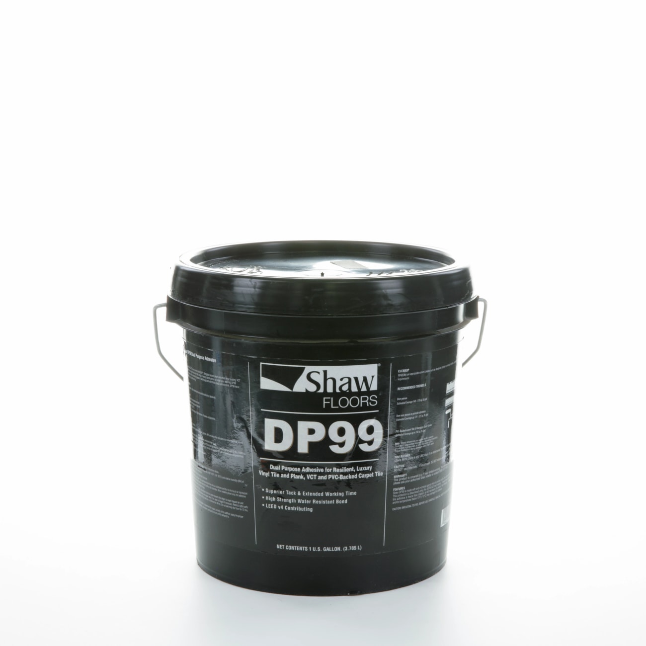 103LV - Shaw TotalWorx - DP99 Multi-use Presure Sensative Adhesive for Resilient LVP/LVT PVC/VCT-Backed Carpet Tile 4 Gallon - 103LV