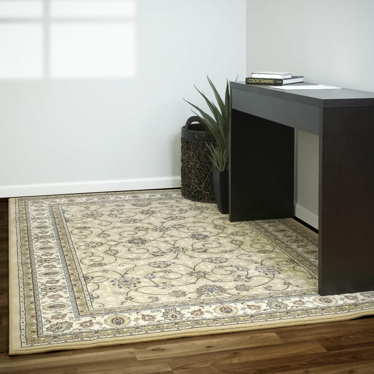 ANCIENT GARDEN - Light Gold Ivory 57120-2464 - Dynamic Rugs - Ancient Garden - Light Gold Ivory 57120-2464