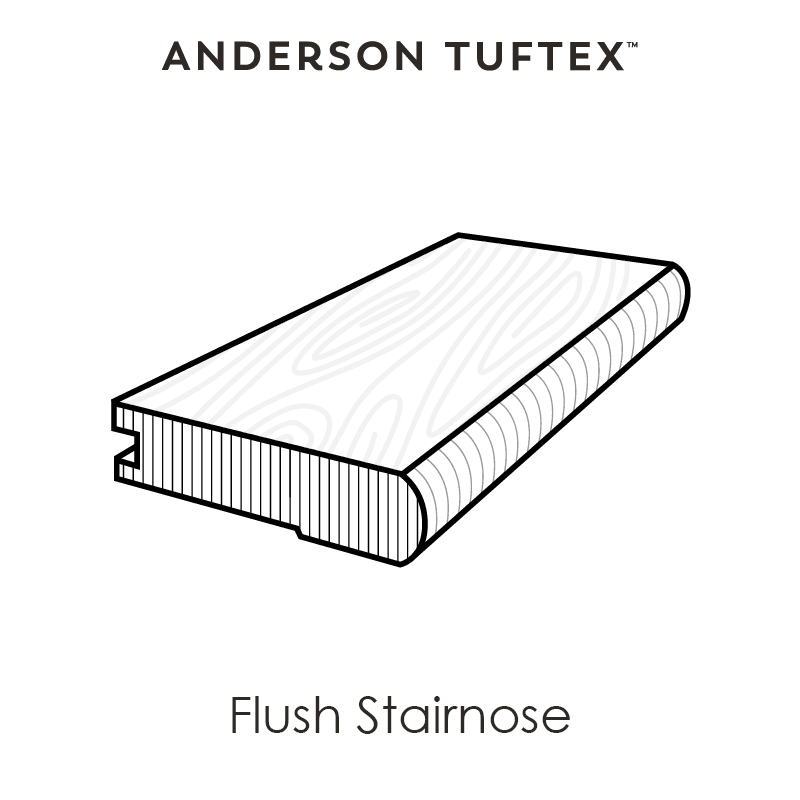 124FN-17055 Inherent (FSN) - Anderson Tuftex - Flush Stairnose - 124FN-17055 Inherent (FSN)