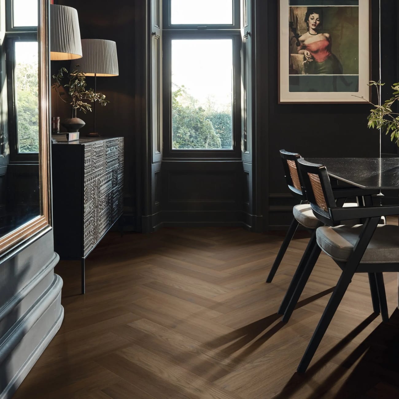 SM-RL28 - Karndean - Art Select Wood Gluedown - Serrano Oak (Herringbone)