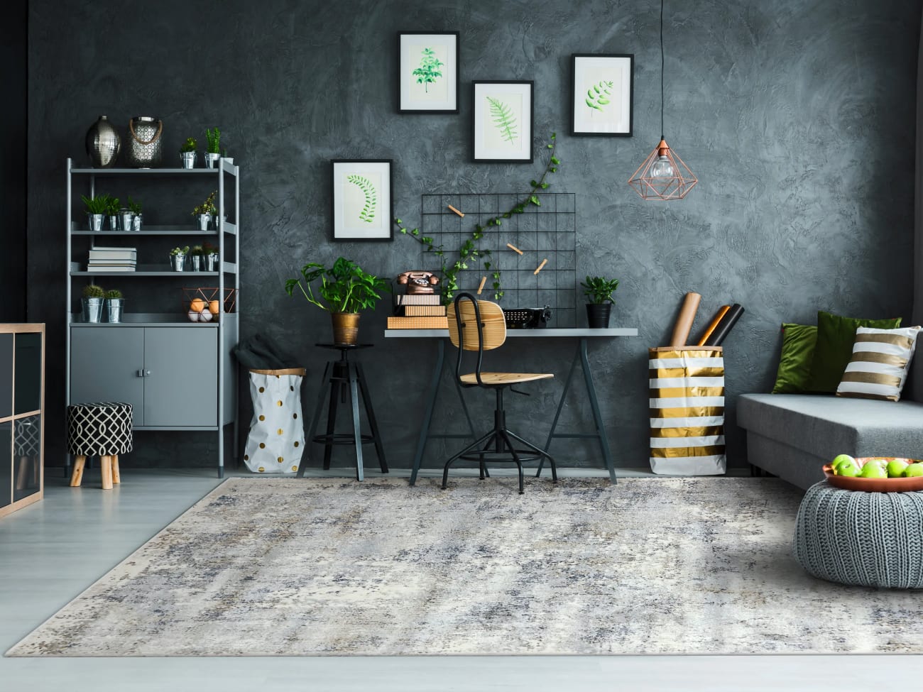 CASTILLA - Cream Grey 3536-190 - Dynamic Rugs - Castilla - Cream Grey 3536-190