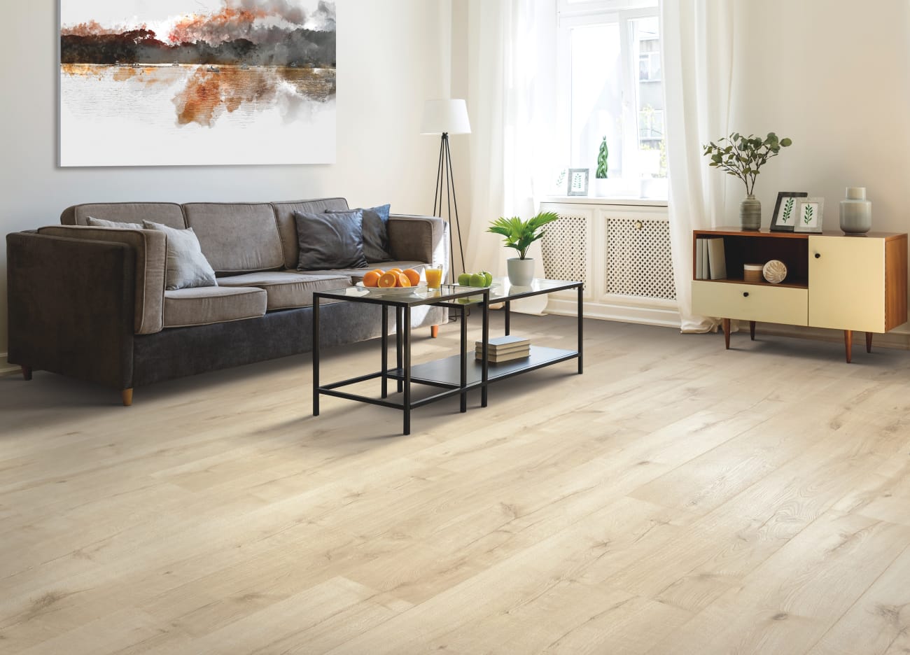 Mohawk RevWood Plus Sand Pearl Oak - Premium Laminate