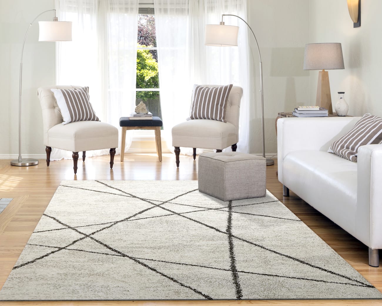 MEHARI - Ivory Charcoal 23277-6248 - Dynamic Rugs - Mehari - Ivory Charcoal 23277-6248