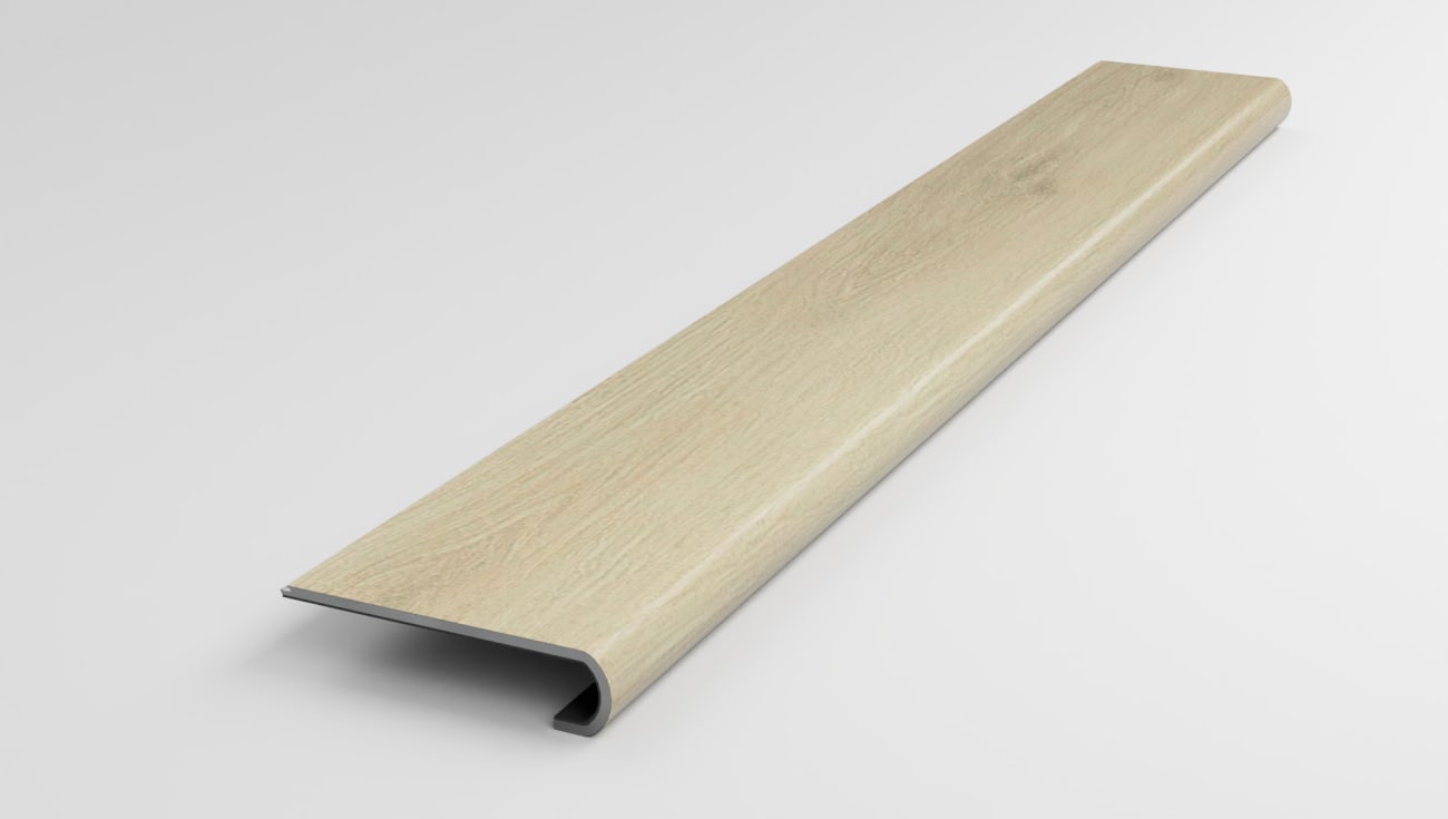 VSN-SDP07-286 1-1/8 x 42 - Treads Plus - Stair Nose 42" - Mohawk Amber Escape Foley