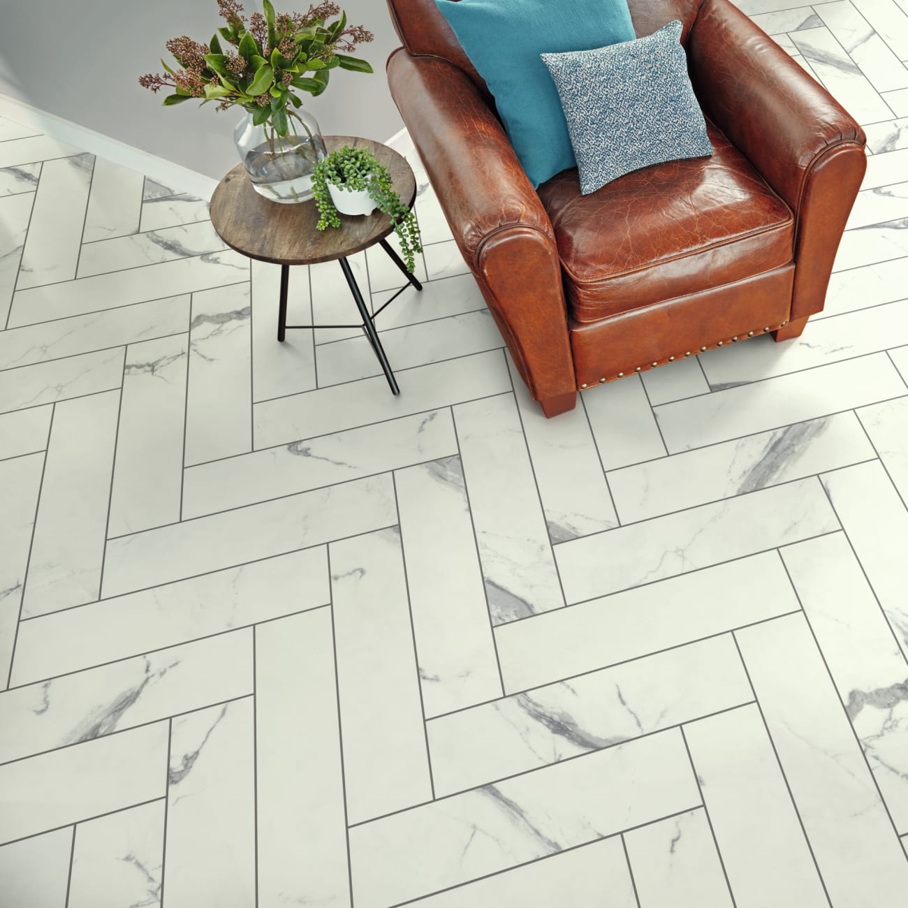 Karndean - Korlok Select - Palazzo Marble (Herringbone) | SM-RKT3012-G