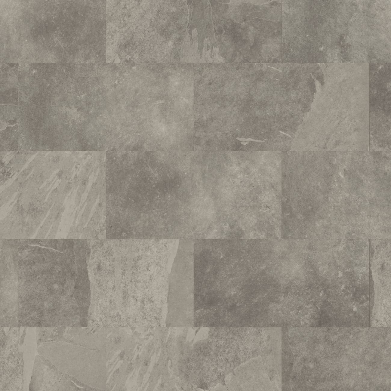 SCB-ST16-G - Karndean - Knight Tile Rigid Core 12 x 18 - Grey Riven Slate