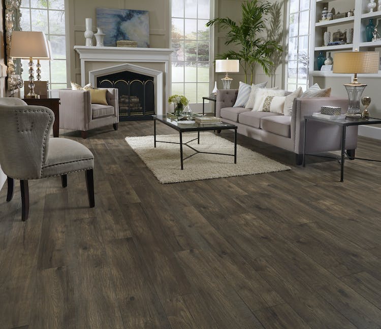 RST8-28212 Hillside Hickory Coal - Mannington - Restoration Collection Wide Plank - Hillside Hickory Coal