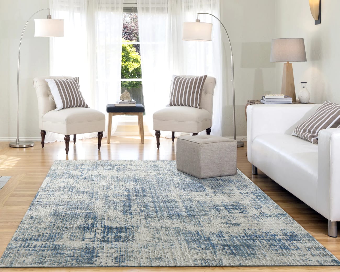 QUARTZ - Blue 27035-150 - Dynamic Rugs - Quartz - Blue 27035-150