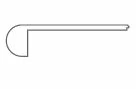 FS7HU-05021 (FSN) - COREtec TotalWorx - FinishWorx - Round Flush Stairnose - FS7HU-05021 (FSN)