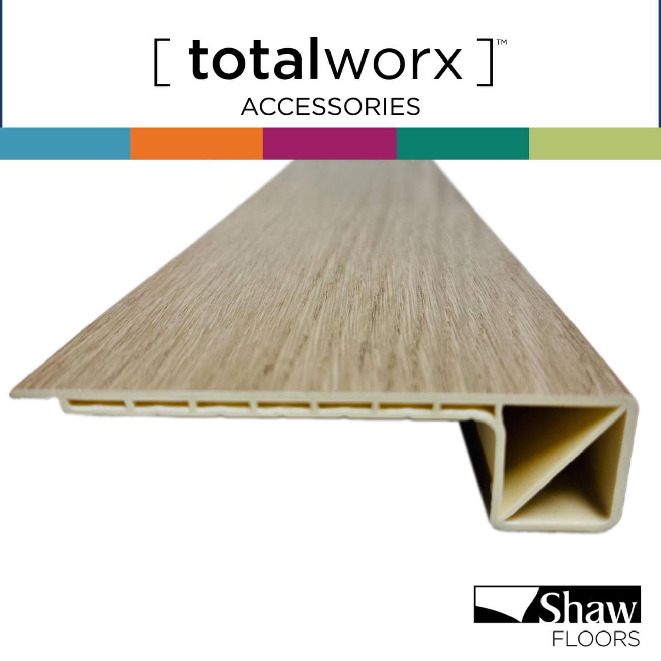 SQ4HS-02027 Grand Canyon (SQ SN) - Shaw TotalWorx - Square Flush Stairnose - SQ4HS-02027 Grand Canyon (SQ SN)