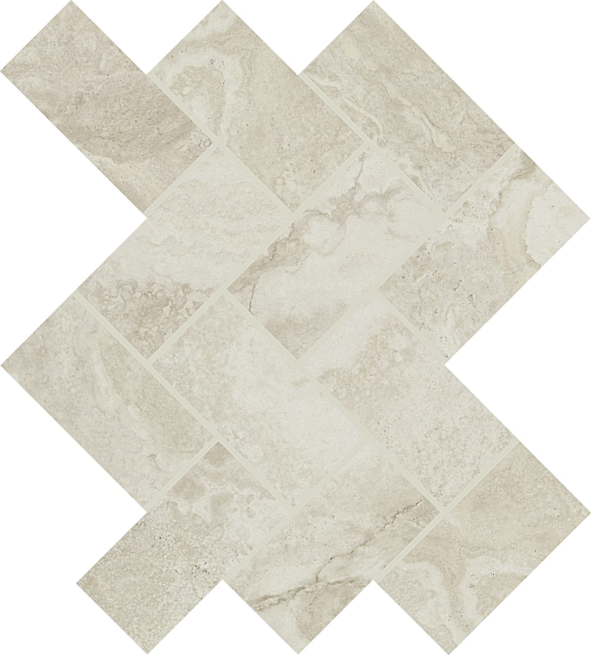 AR4024HERRMS1P2 - Daltile - Archaia - Relic White - 2.00 in x 4.00 in - Herringbone Mosaic