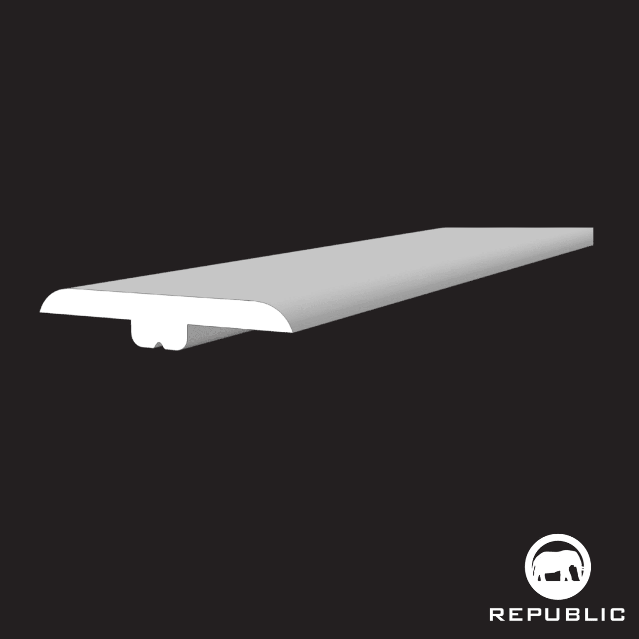 RENW7004-TM Clay Pebble - Republic Floor - T Molding - RENW7004-TM Clay Pebble