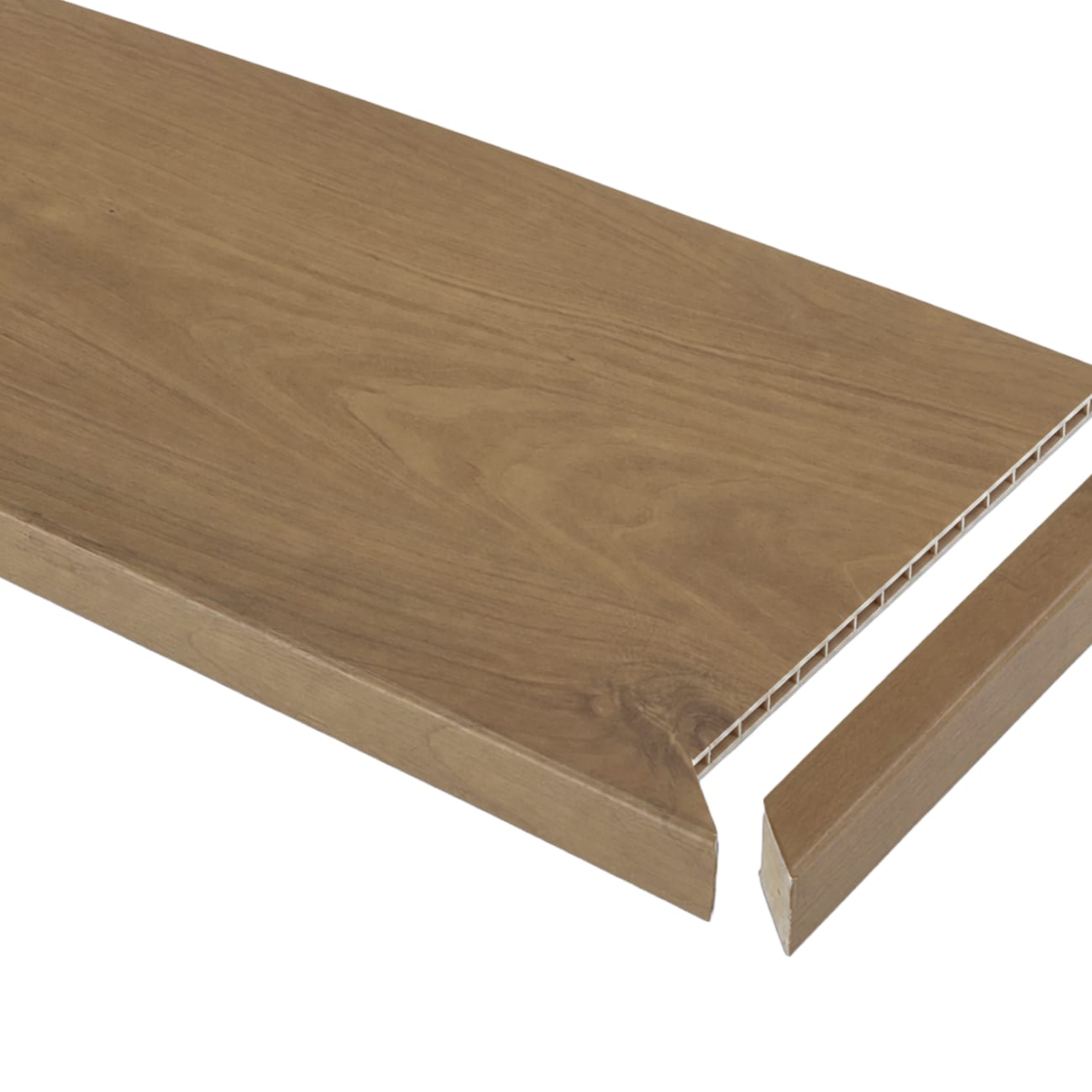 03ZSQ-08005 Blended Cocoon (SQ TRD) - COREtec TotalWorx - FinishWorx - Square Stair Tread 48" - 03ZSQ-08005 Blended Cocoon (SQ TRD)
