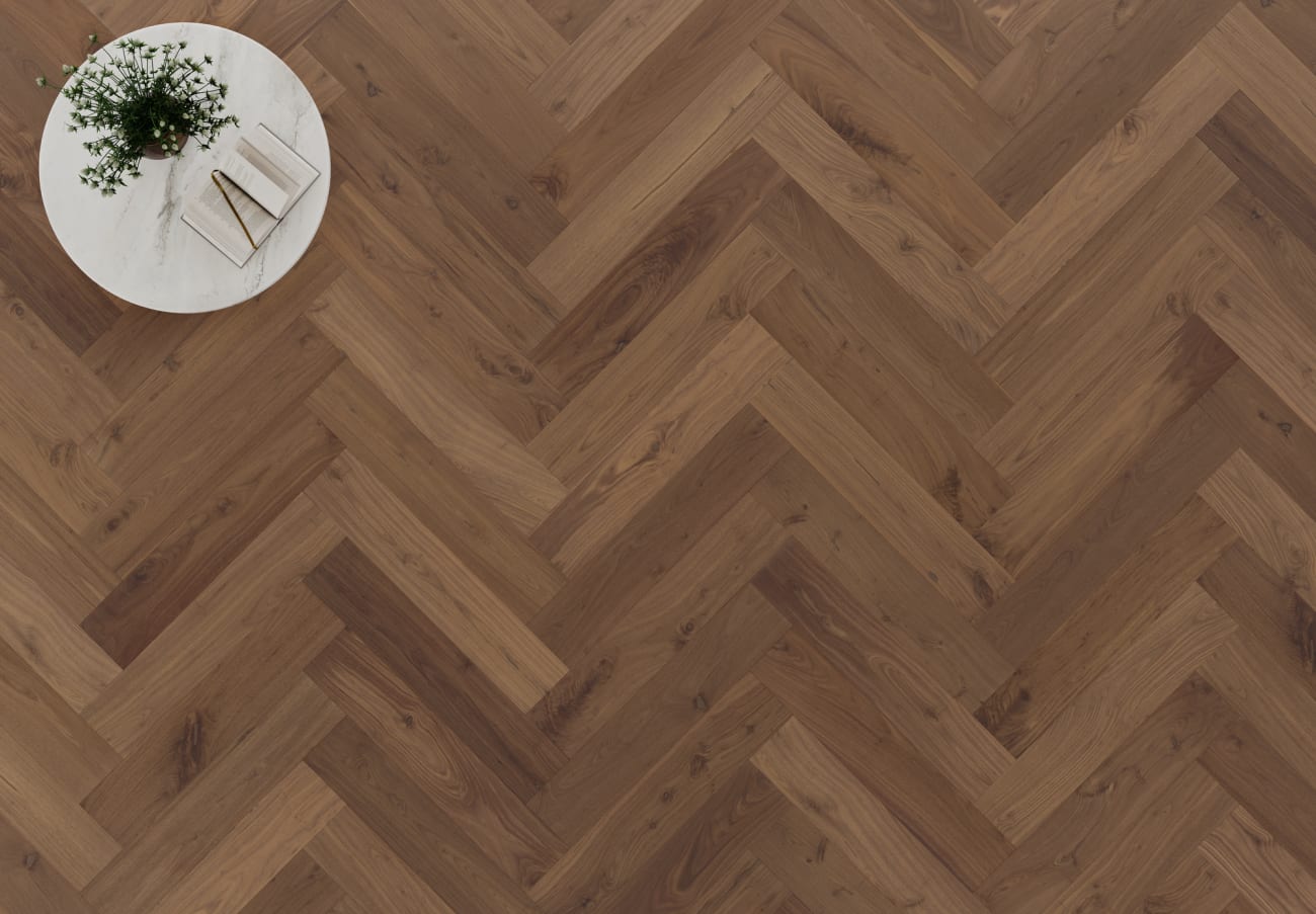 MSAHNAT17AA - Mannington Maison Collection - Artisan Walnut - Natural (Herringbone)