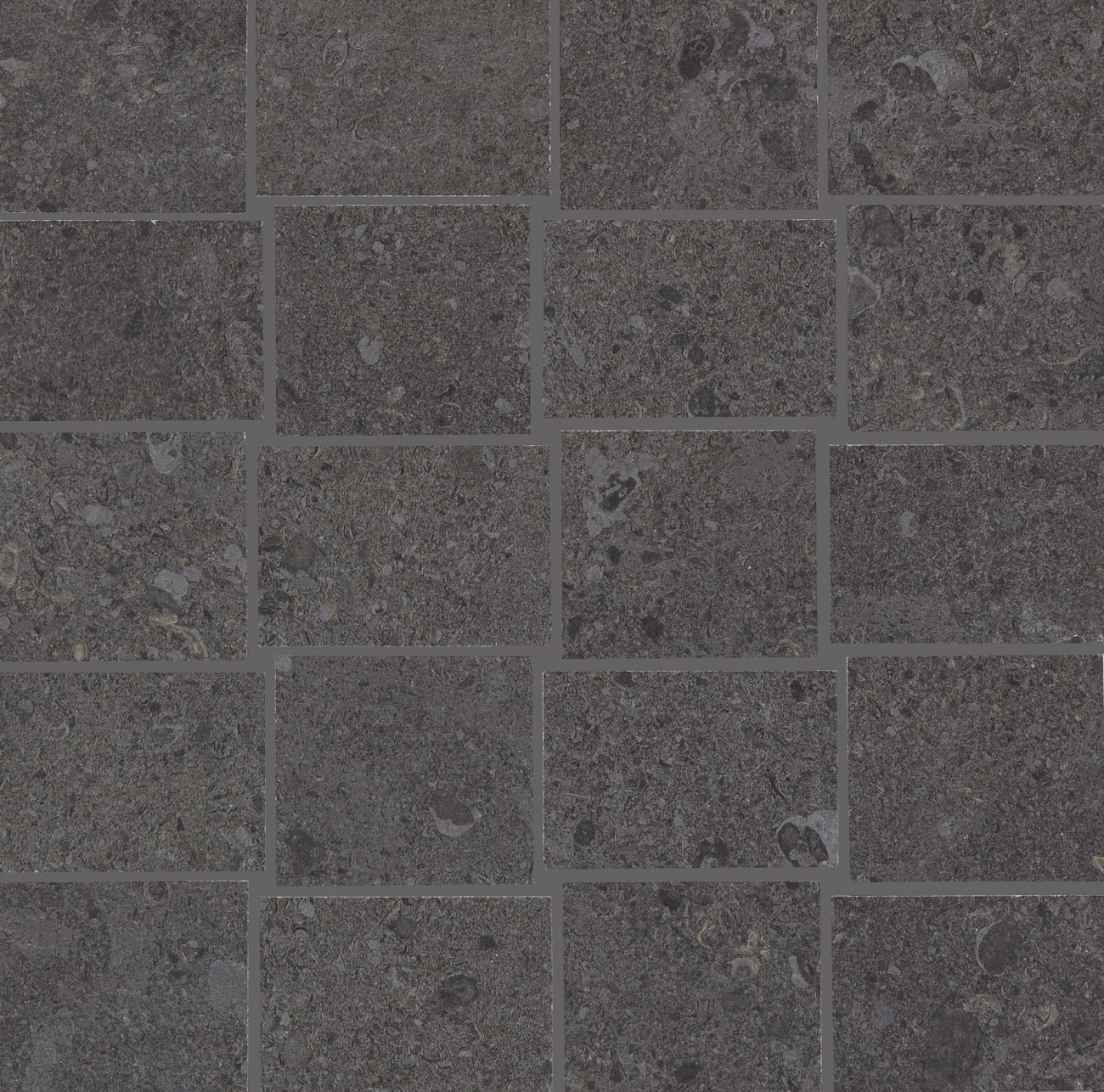 DR111212MS1P2 - Daltile Stone Attaché - Dignitary - Governor Black - 12 x 12 - Abstract Mosaic