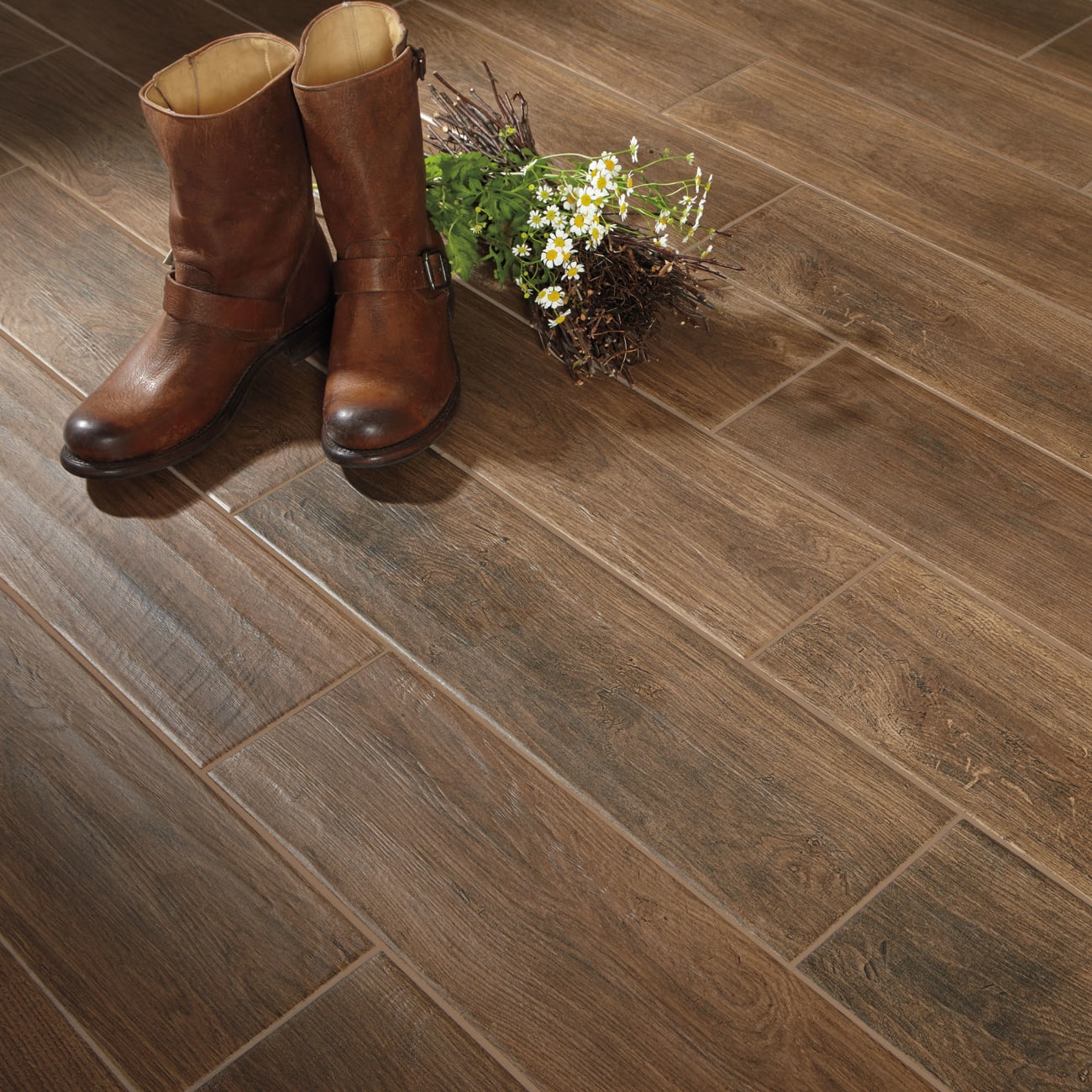 WB036361PR - Daltile - Willow Bend - Dark Brown - 6.00 in x 36.00 in